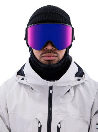 M4S CYLINDRICAL Schneebrille 2025 black/perceive sun red 