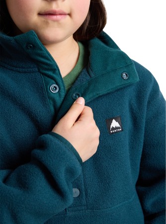 KIDS CINDER ANORAK Fleece 2025 deep emerald 