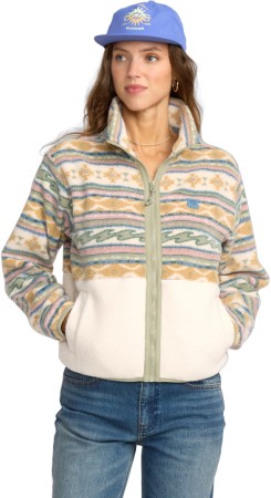 ROCK JETTY MOCK Zip Fleece 2026 white cap 