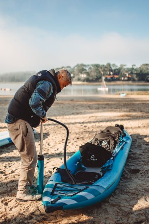 DOUBLE ACTION KAYAK 0-8PSI Pumpe 2025 blue 
