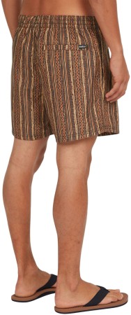 CALI PRINT 15 Boardshort 2025 orange pressed lines 