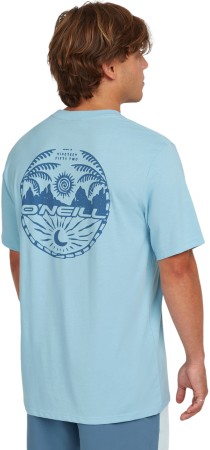 BACK PRINT T-Shirt 2025 morning glory melange 