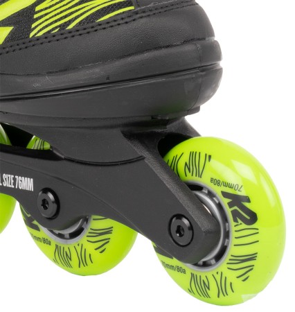 RAIDER Kinder Inline Skate black/lime 