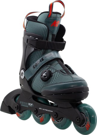 EDDIE BOA Kinder Inline Skate 2026 dark teal inkl. SABRES 4 Schlittschuh Eiskufen 