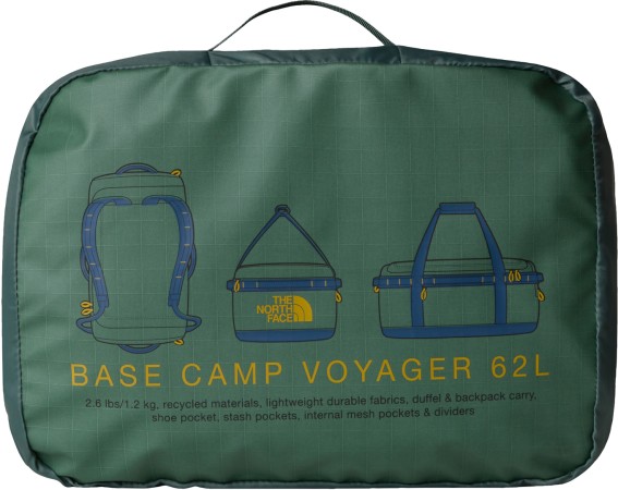 BASE CAMP VOYAGER 62L Tasche 2026 duck green/shady blue 