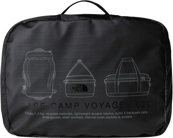 BASE CAMP VOYAGER 62L Tasche 2026 tnf black/asphalt grey 