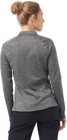 TENCIA WOMEN Zip Fleece 2025 dark grey melange 