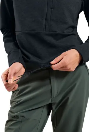 GRID WOMEN Zip Fleece 2026 black melange 