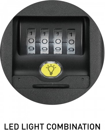 KEY SECURITY LOCK LED black 