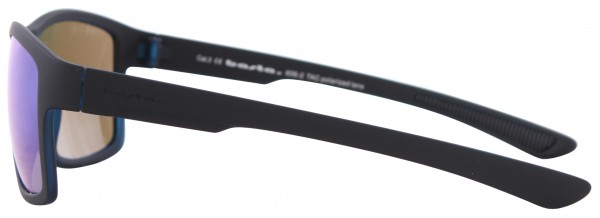 CHEPRE POLARIZED Sunglasses black matte/blue mirror 