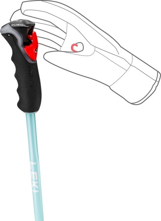 ARTENA AIRFOIL 3D Stöcke 2025 dark anthracite/light turquoise/white 