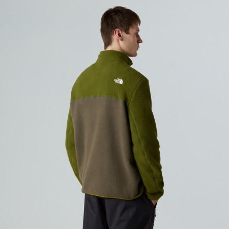 YUMIORI 1/4 Zip Fleece 2026 new taupe green/woodland green/deep dijon 