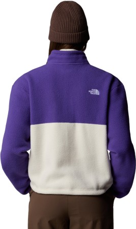 WOMEN YUMIORI 1/4 ZIP Fleece 2025 white dune/peak purple/tnf black 