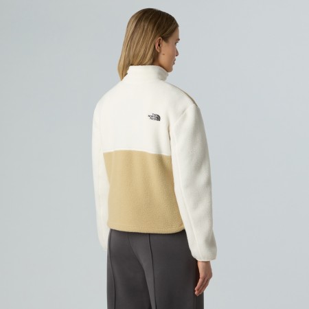 WOMEN YUMIORI 1/4 Zip Fleece 2026 khaki stone/white dune 