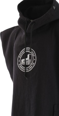 X WH1 CLASSIC LIGHT Poncho black waffle 