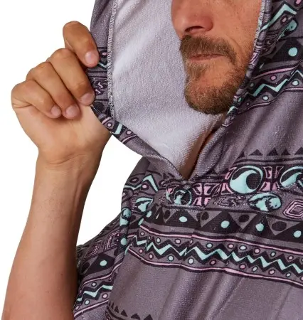 DIGITAL HOODED Poncho 2025 charcoal 