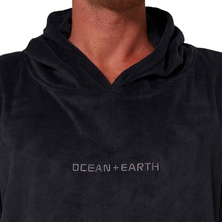 SURF ESSENTIAL HOODED Poncho 2025 dull black 