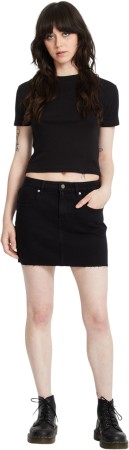 VOLCOMSTONE TIGHT CROP T-Shirt 2025 black 