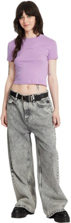 VOLCOMSTONE TIGHT CROP T-Shirt 2025 iris purple 