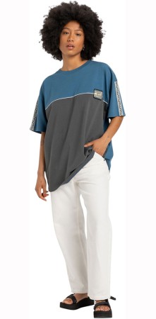 GLOBAL HEAT COLORBLOCK T-Shirt 2025 dark shadow 