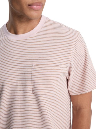 LOPAZ STRIPED POCKET T-Shirt 2026 rose water lopaz stripes 