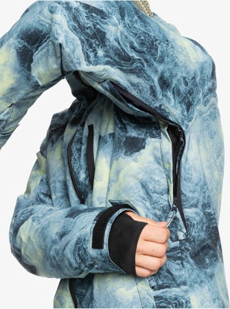 MISSION PRINTED Jacket 2025 space stone celery green 