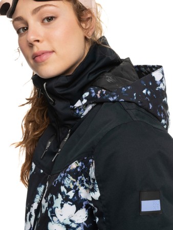 PRESENCE PARKA Jacket 2023 true black black flowers 