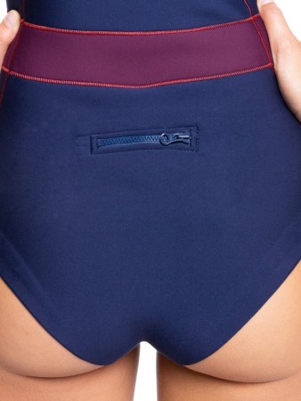 1.5 RISE COLLECTION CHEST ZIP Shorty 2022 navy nights/red plum/garnet 