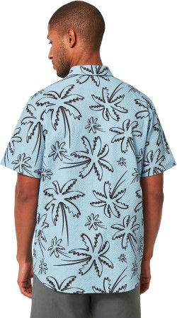 DECO PALMS RC SS Hemd 2023 three lines palms light blue 