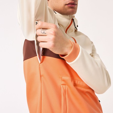 TNP NOSE GRAB SOFTSHELL Hoodie 2024 arctic white/soft orange 