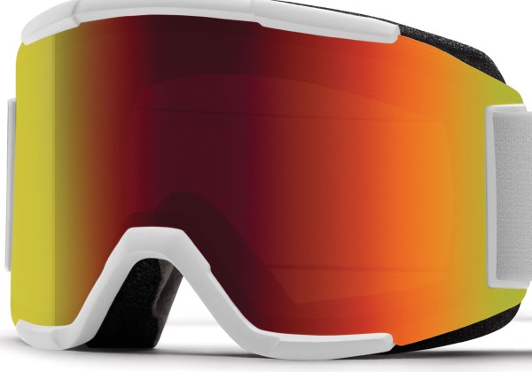 FORUM Schneebrille white vapor/red sol-x mirror 