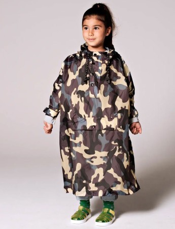 JUNGLE CAMO KIDS Regenponcho 