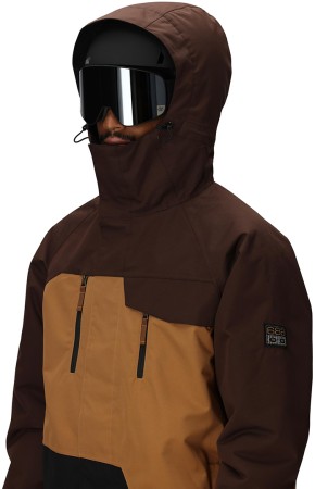 GEO INSULATED Jacke 2026 coffee colorblock 