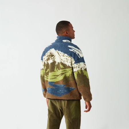 HAFDALS Zip Fleece 2026 cloudy landscape 