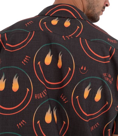 PRINTING PRESS HAPPY FACE Shirt 2026 black 