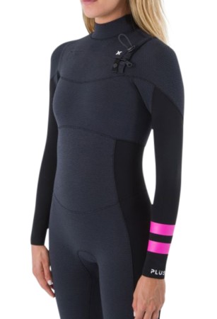 WOMEN PLUS 4/3 CHEST ZIP Full Suit 2025 black/graphite 