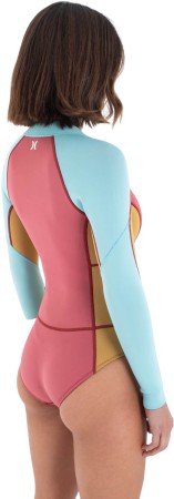 WOMEN AIR 2MM LS FRONT ZIP Shorty 2025 spiced coral 