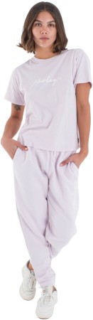 ORGANIC SCRIPT ONLY T-Shirt 2025 lavendar fog 