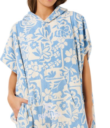 MIXED HOODED TOWEL Poncho 2026 blissful blue 
