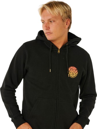 WETTIE PASSAGE ICON Zip Hoodie 2026 black/black 
