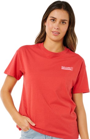 OCEAN BREAK RELAXED T-Shirt 2026 deep red 