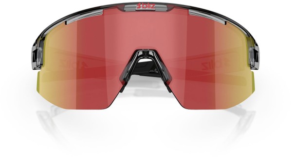 MATRIX Sonnenbrille 2026 transparent dark grey/red 