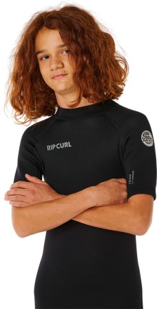 TRAD KIDS 2/2 BACK ZIP Shorty 2026 black 