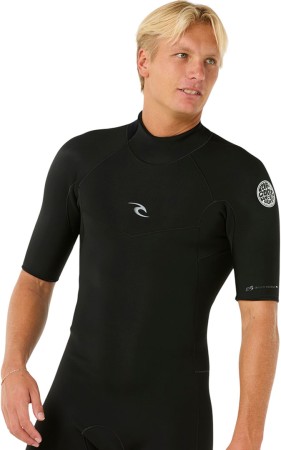 DAWN PATROL 2/2 BACK ZIP Shorty 2025 black 