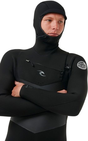 DAWN PATROL HOODED 6/4 CHEST ZIP Full Suit 2025 black 