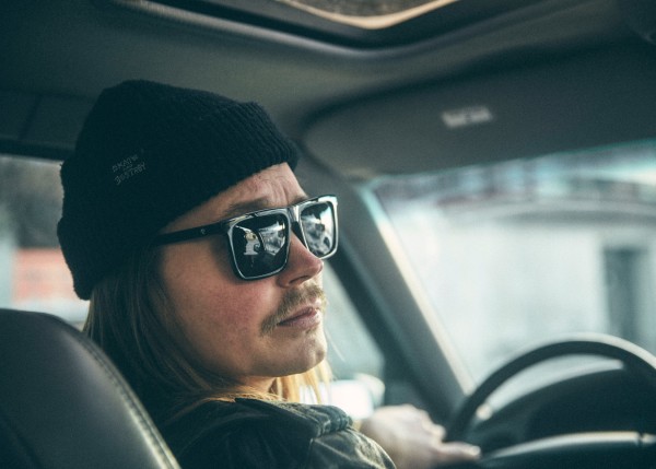 BRUCE Sonnenbrille shiny black/black polarized 
