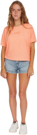 ESSENTIALS SCRIPT DRAPE T-Shirt 2025 coral pink 