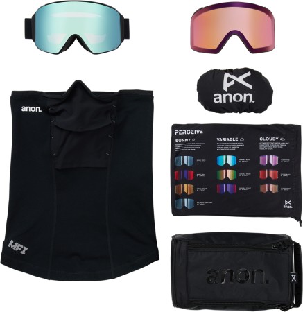 M4 CYLINDRICAL Schneebrille 2026 black/perceive variable blue 