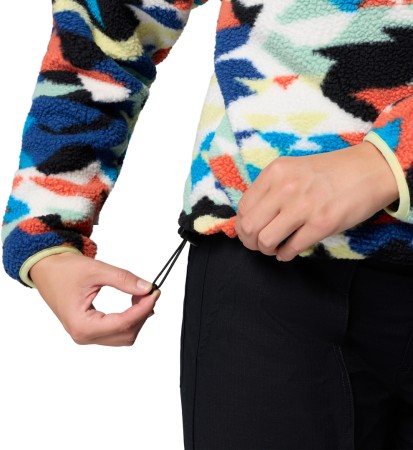 HELVETIA II PRINTED CROPPED WOMEN Fleece 2026 compass blue reflections/compass blue 