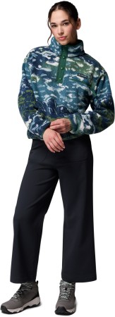 HELVETIA II PRINTED CROPPED WOMEN Fleece 2026 everblue sisters/rain forest 